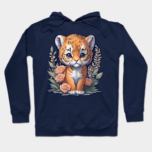 Cute Floral Tiger 2 Hoodie